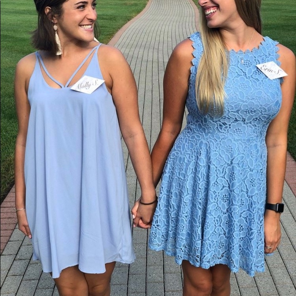 Light Blue Lace Dress